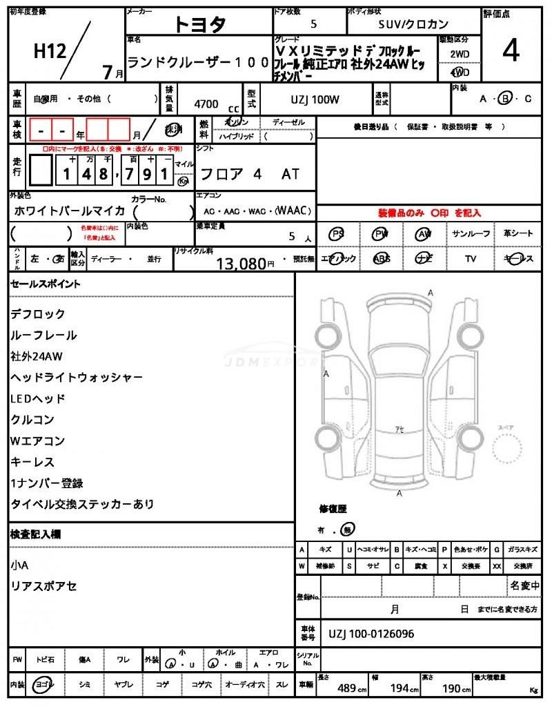 Toyota Land Cruiser 100 2000 thumbnail 21