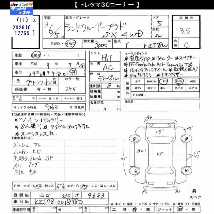 Toyota Land Cruiser Prado 1994 thumbnail 3