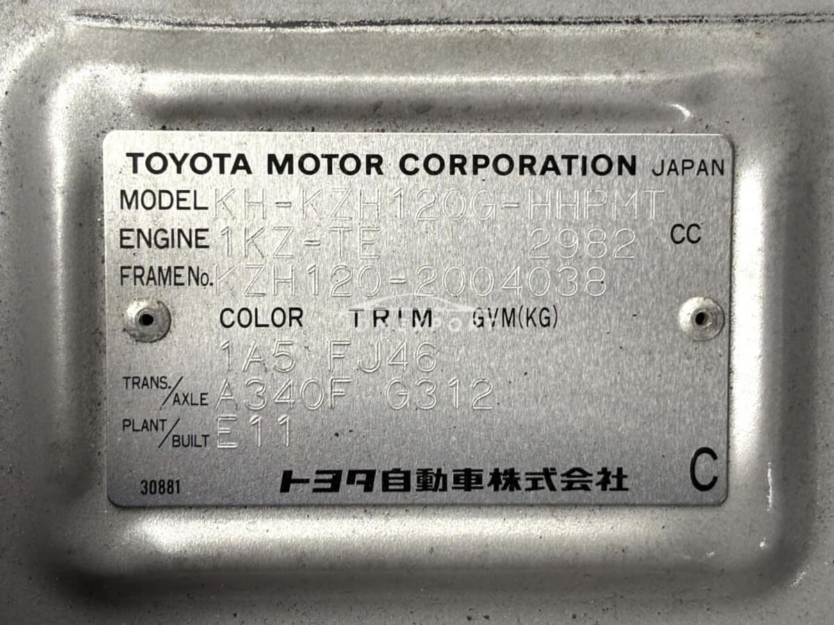 Toyota Hiace Wagon 2001 thumbnail 39