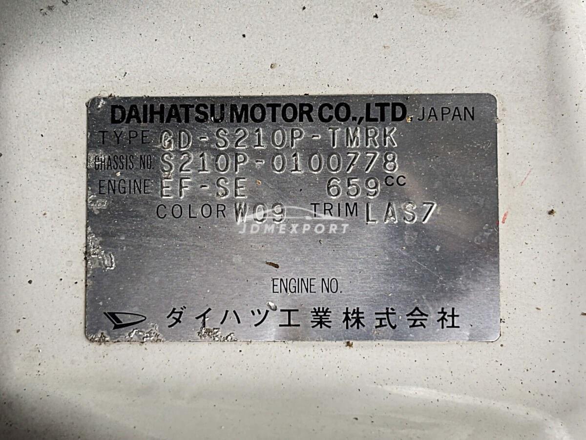 Daihatsu Hijet Truck 2001 thumbnail 26